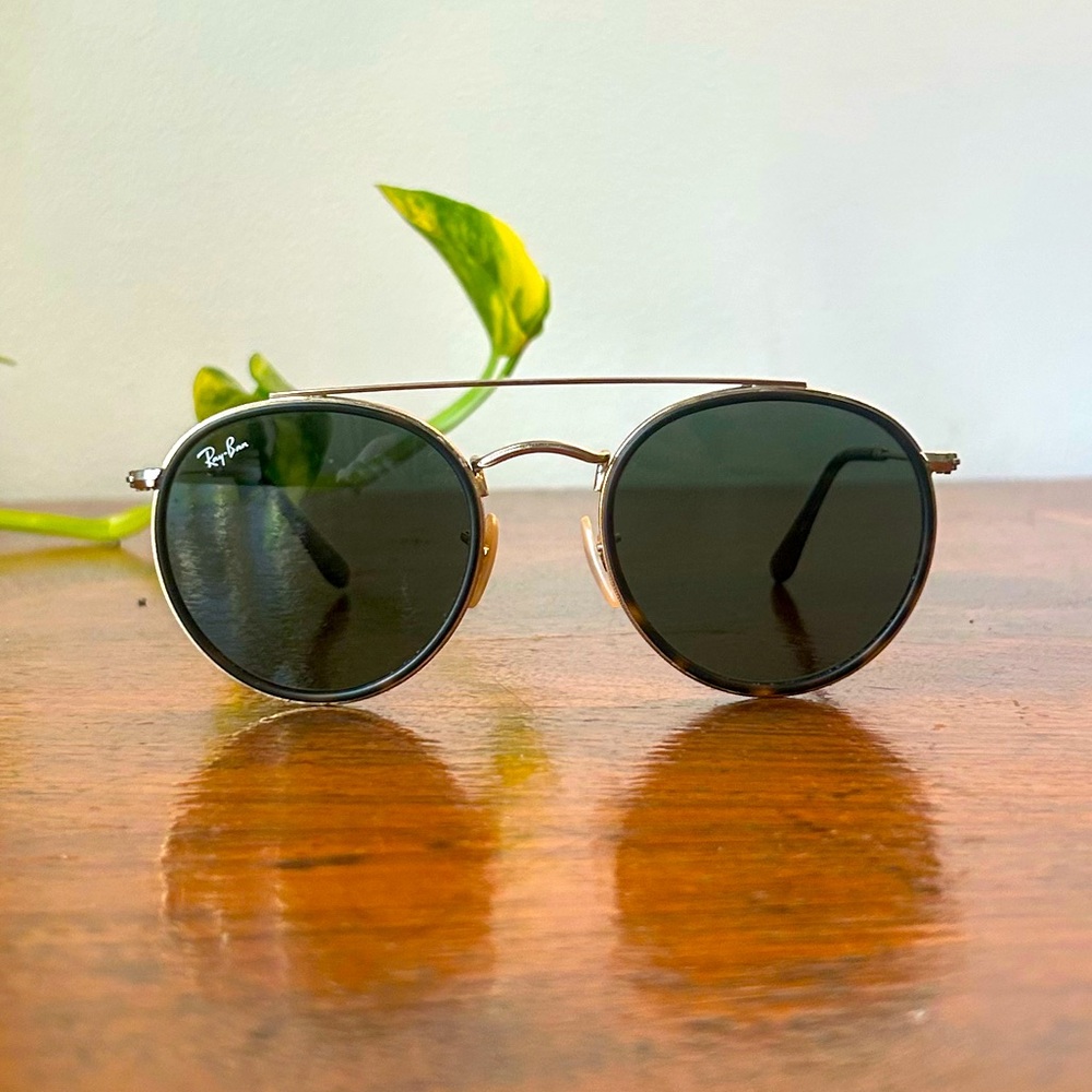 RAYBAN ROUND DOUBLE BRIDGE SUNGLASSES